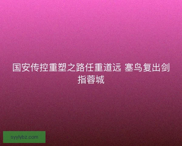 国安传控重塑之路任重道远 塞鸟复出剑指蓉城
